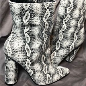 Snake skin print boots from SORELLA boutique